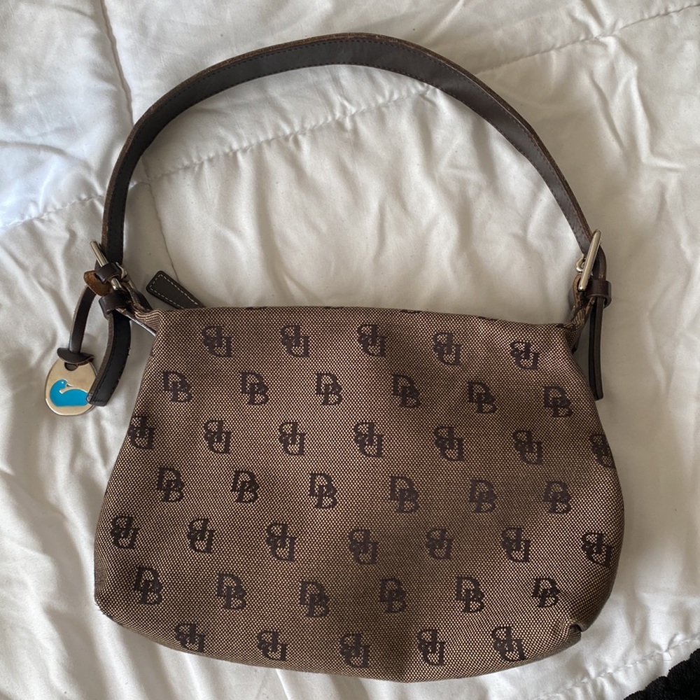 Dooney & Bourke Brown Signature Canvas Bag